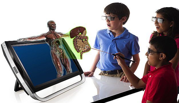 Using Virtual Reality in classrooms - Augmented Reality(AR 4D)