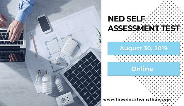 NED Free Online Self Assessment Test Application Form 2019-2020