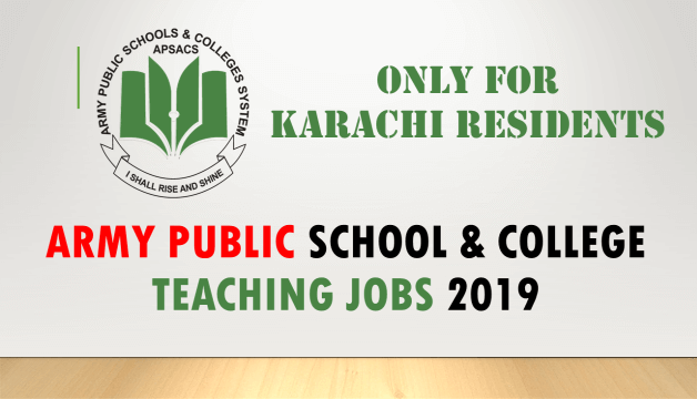 ARMY PUBLIC SCHOOL COLLEGE TEACHING JOBS