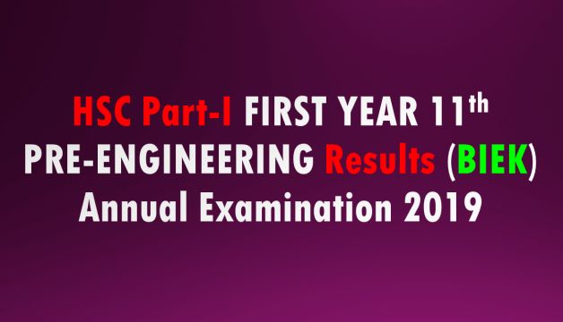 First Year Pre-Engineering Result 2019 Karachi Board