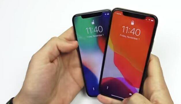 iPhone X VS iPhone 11 Face ID Test