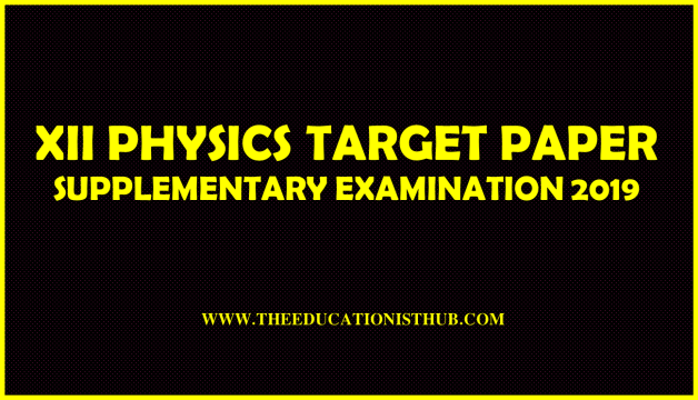 XII Physics Guess Paper 2019 Karachi Board - BIEK (Supplementary)