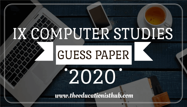 9th Class Computer Guess Paper 2020 Karachi Board (BSEK)