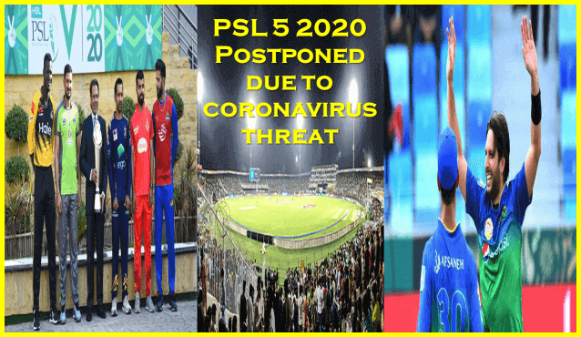 PSL 5 2020 Semifinals and Final Postponed on Account of Coronavirus Threat