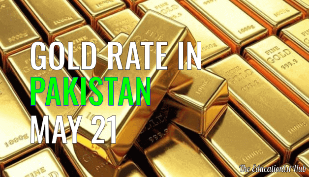 Latest Gold Rate in Pakistan Today 21st May 2021