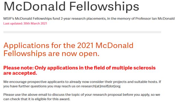 McDonald Fellowships 2021 For Young Researchers Up to £30,000 From Developing Countries Fully Funded