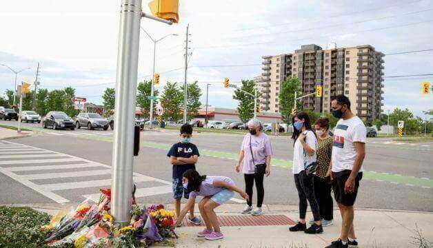 Canadian Muslim family killed in a truck attack, 4 people died, Driver was motivated by the hate police