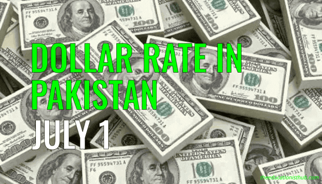 Dollar Rate in Pakistan Today 1st July 2021