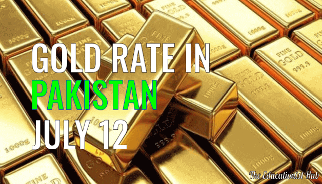 Gold Rate in Pakistan Today 12th July 2021