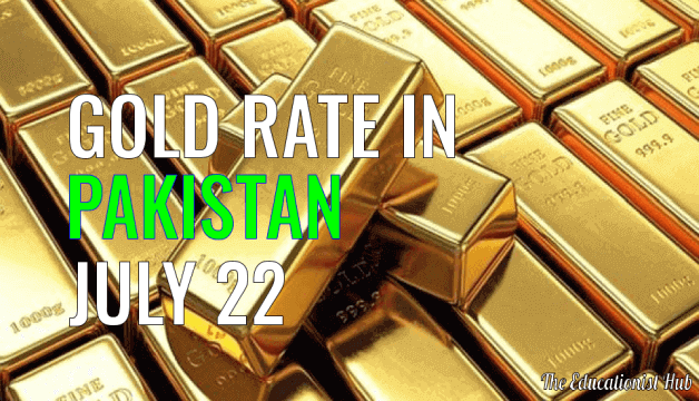 Latest Gold Rate in Pakistan Today 22nd July 2021