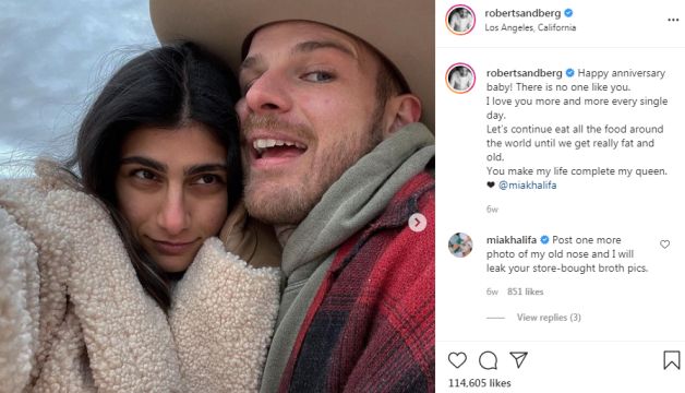 Mia Khalifa separates from Robert Sandberg after two years of a successful marriage