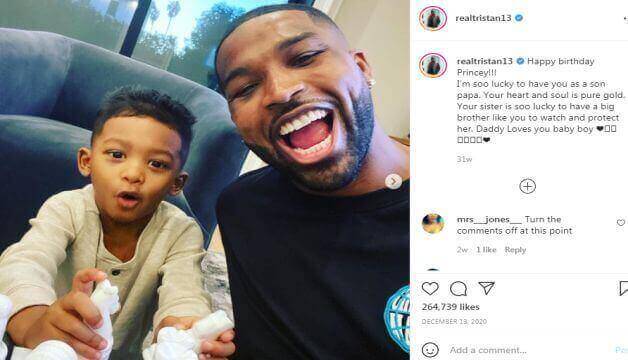 Tristan Thompson Enjoys Watching Space Jam: A New Legacy Movie With his Son Prince