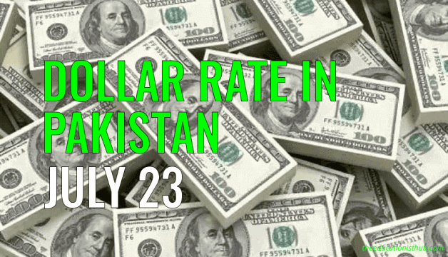 US Dollar Rate in Pakistan Today 23rd July 2021