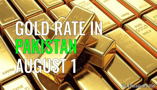 Gold Rate in Pakistan Today 1st August 2021