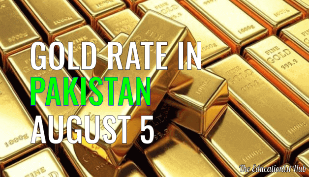 Gold Rate in Pakistan Today 5th August 2021