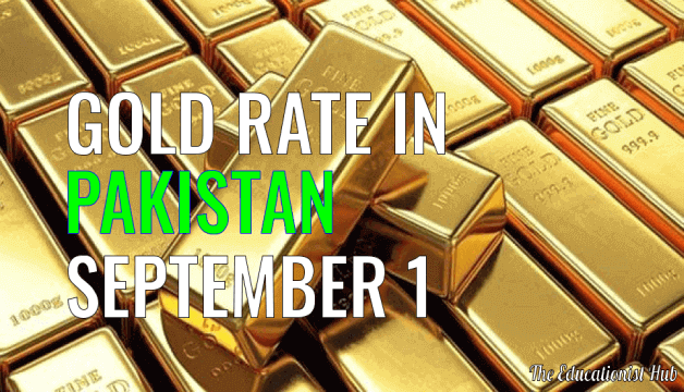 Gold Rate in Pakistan Today 1st September 2021