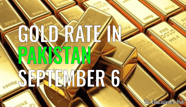 Gold Rate in Pakistan Today 6th September 2021