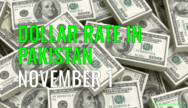 US Dollar Rate in Pakistan Today 1st November 2021