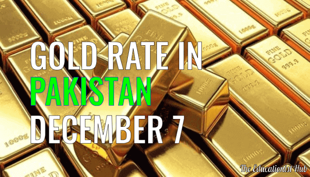 Latest Gold Rate in Pakistan Today 7th December 2021
