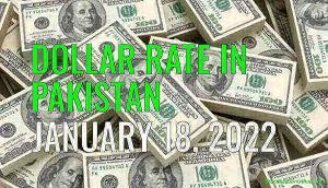 Dollar Rate in Pakistan Today 18th January 2022
