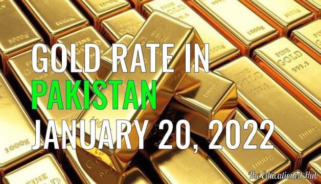 Gold Rate in Pakistan Today 20th January 2022