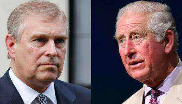 Prince Charles ignores question about Prince Andrew, who has had his titles stripped