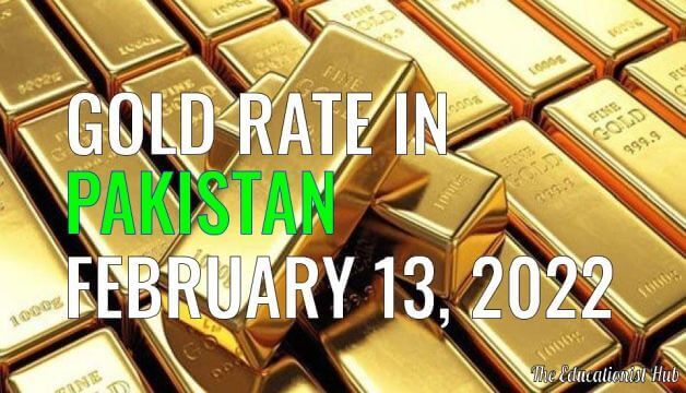 Latest Gold Rate in Pakistan Today 13th February 2022