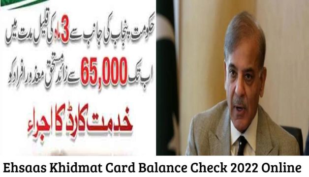 Ehsaas Khidmat Card Balance Check 2023 Online