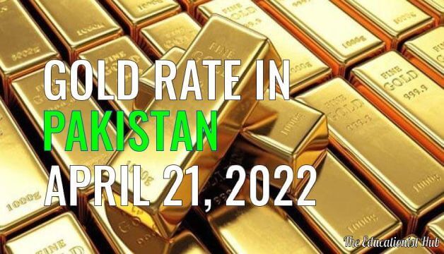 Gold Rate in Pakistan Today 21st April 2022