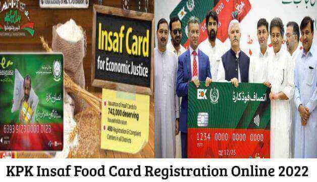KPK Insaf Food Card Registration Online 2023