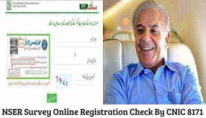 NSER Survey Online Registration Check By CNIC 8171