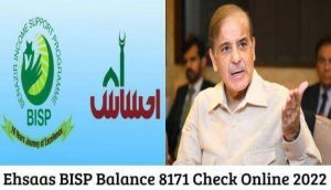 Ehsaas BISP Balance 8171 Check Online 2022