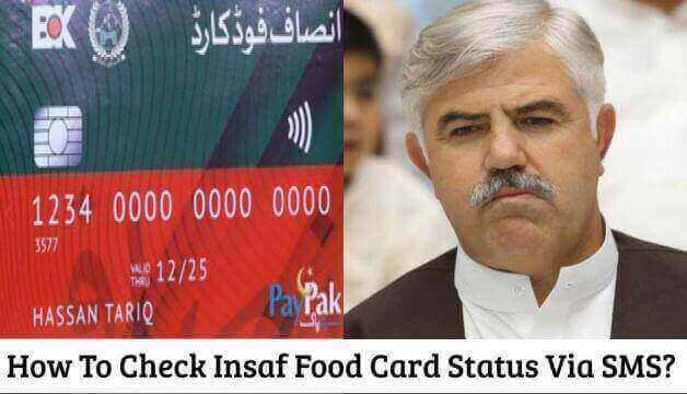 How To Check Insaf Food Card Status Via SMS