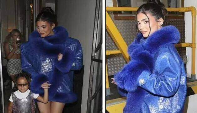 Kylie Jenner Glows Blue When She Sees Him in London