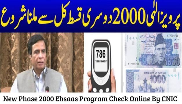 New Phase 2000 Ehsaas Program Check Online By CNIC