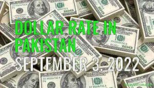 Dollar Rate in Pakistan Today 3rd September 2022