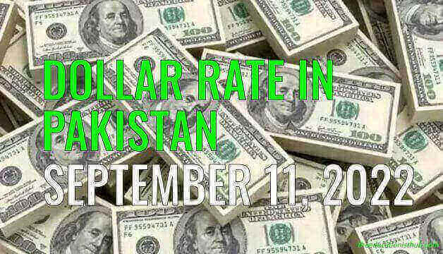 Latest Dollar Rate in Pakistan Today 11th September 2022
