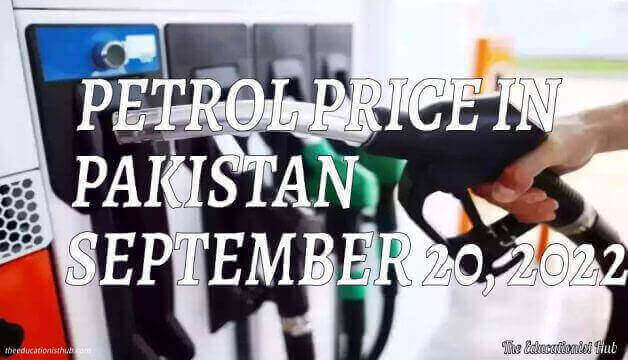 Latest Petrol Price in Pakistan Today 20th September 2022