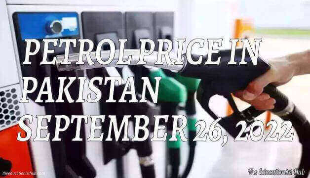 Latest Petrol Price in Pakistan Today 26th September 2022