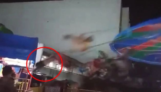 Terrible Footage Of Marc Fajardo Being Thrown From A Carnival Ride And Hitting A Pole