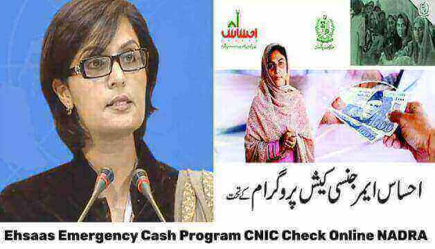 Ehsaas Emergency Cash Program CNIC Check Online NADRA 2023