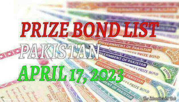 750 Prize Bond List Online Check 2023 Peshawar 17th April