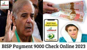BISP Payment 9000 Check Online | 8171 Ehsaas Program 9000 Online Registration 2023