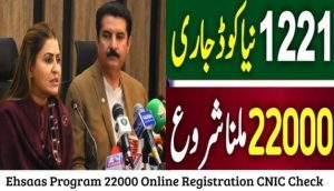 Ehsaas Program 22000 Online Registration CNIC Check 2023