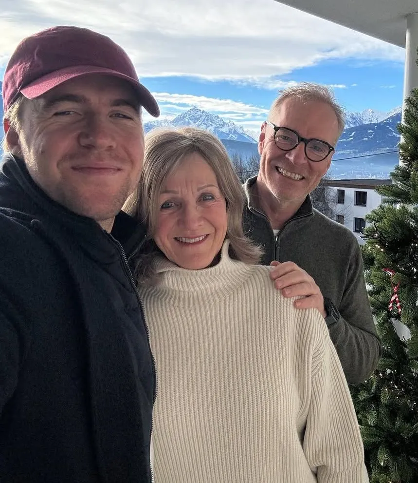 Aleks with his family