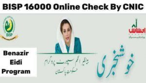 BISP 16000 Online Check By CNIC New Update