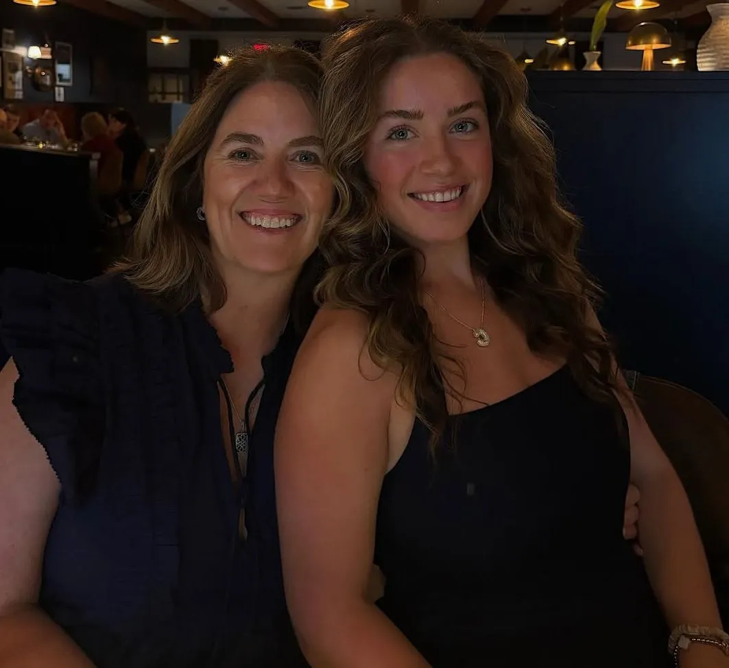 Catherine Gurd with her mother