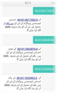 Check via SMS