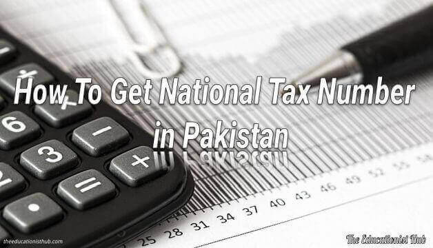 How To Get National Tax Number in Pakistan?