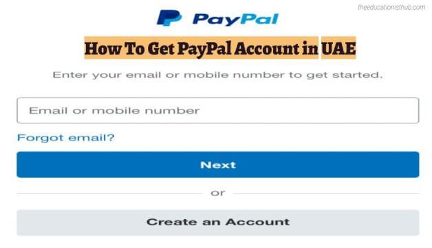 How To Get PayPal Account in UAE
